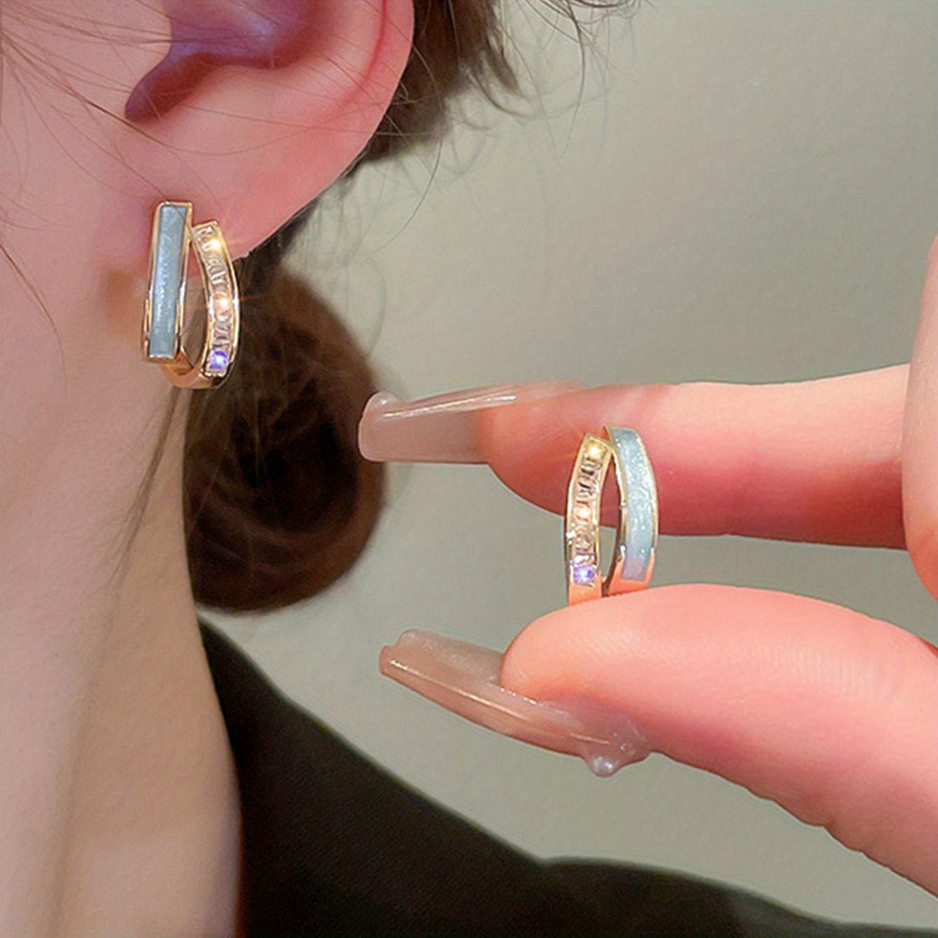 Zirconia Stud Earrings for Women